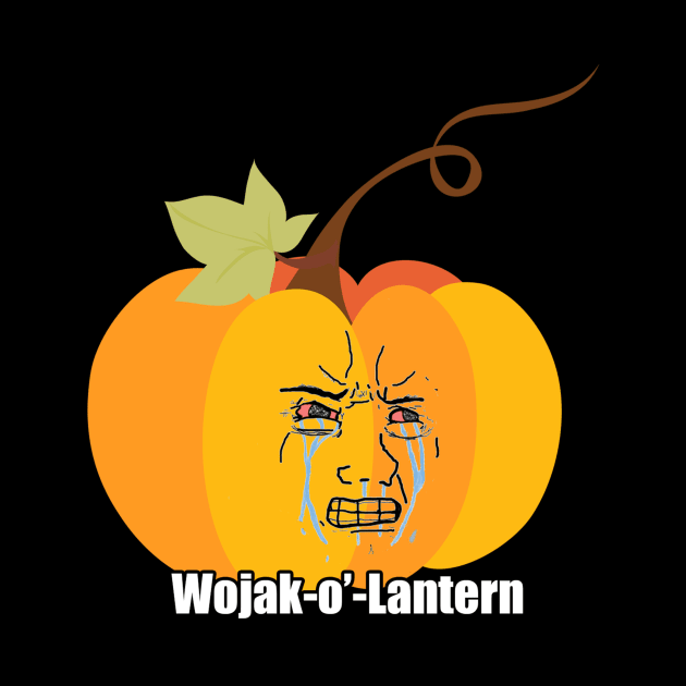 Angry Halloween Pumpkin Wojak Meme by TheMemeCrafts
