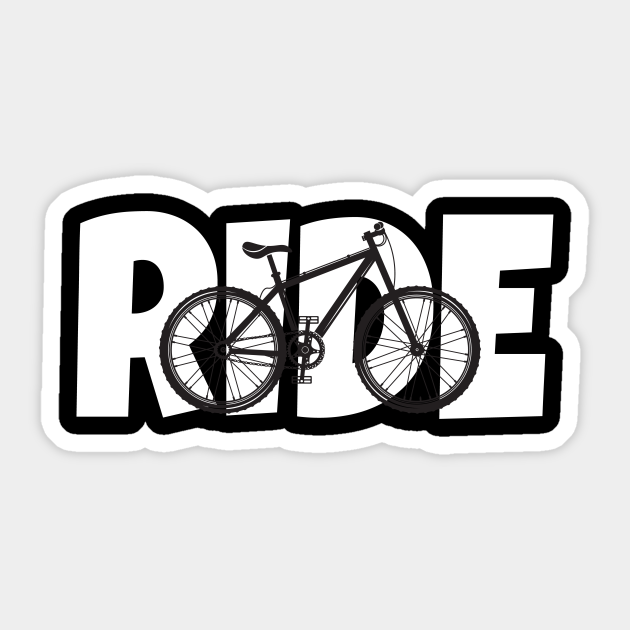 Mountain Bike Ride - Mountain Bike Ride - Sticker | TeePublic