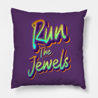 Run purple jewels Pillow