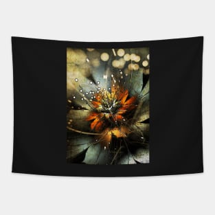 Fractal Cosmic Lilies Tapestry