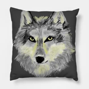 Wolf Head Pillow