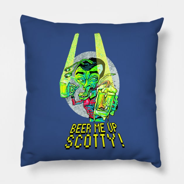 Beer Me Up Scotty Pillow by Mudge