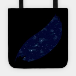 Night sky stars pattern. Tote