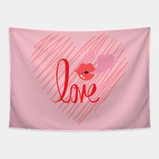 LOVE for Valentine's Day Tapestry