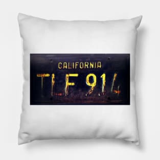 Vintage California Licence Plate Pillow