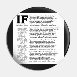 RUDYARD KIPLING - IF | Poster And Other Formats | Wall Art Decor Pin