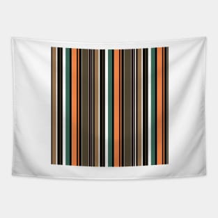 Vertical stripes in retro colors Tapestry