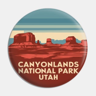 Canyonlands Utah - Minimalistic Design Pin