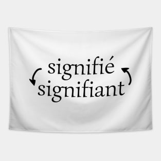 Linguist Saussure Signifier Signified Tapestry