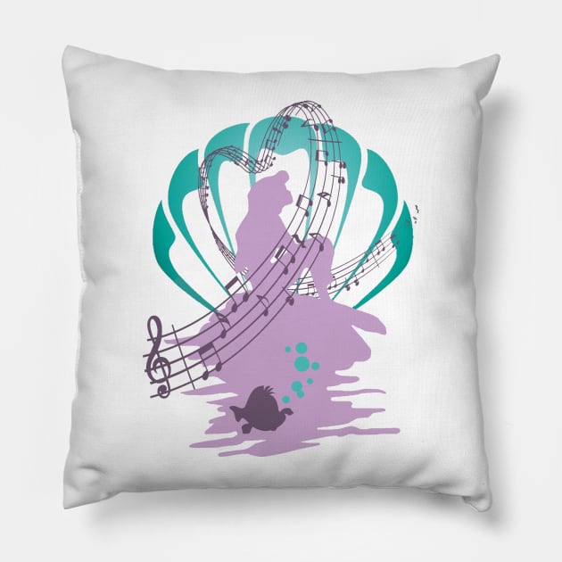 Part Of Your World Pillow by Vitalitee