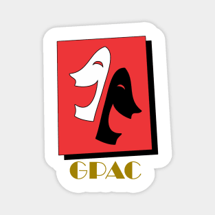 GPAC Logo Gold Text - Transparent Magnet