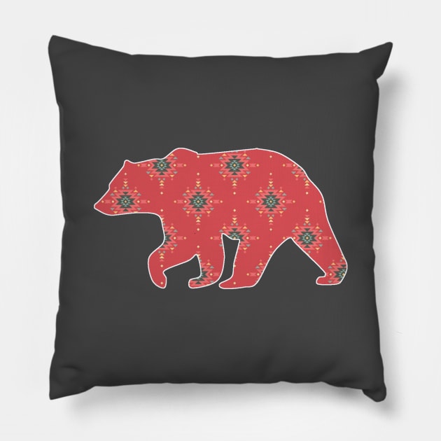 Bear Pattern - 5 Pillow by Brightfeather