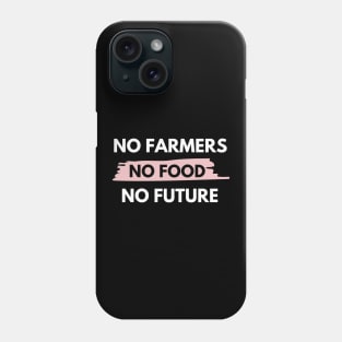 No farmers no food no future Phone Case