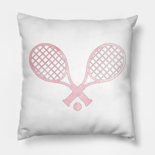 Tennis Racket Pink Pillow