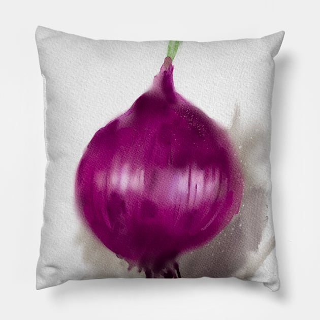 Red Onion Pillow by Aari