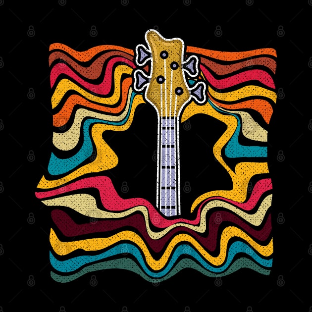 Retro Bass Guitar by ShirtsShirtsndmoreShirts