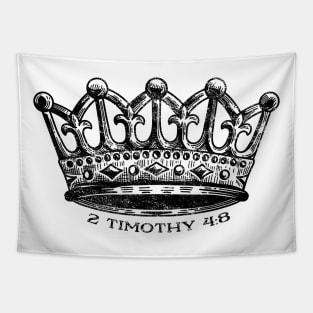 2 Timothy 4:8 A Crown of Righteousness Awaiting in Heaven Tapestry