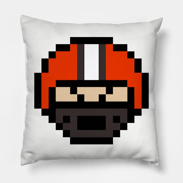 8-Bit Helmet - Cleveland Pillow by The Pixel League
