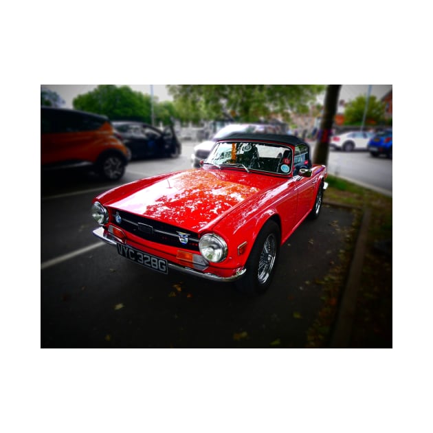 Triumph TR6 Sportscar. Vintage British musclecar by JonDelorme