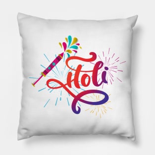 Holi Day Delight, Colorful Celebrations, holi festival Pillow