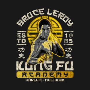 Vintage Bruce Leroy Kung Fu Academy 1985 T-Shirt