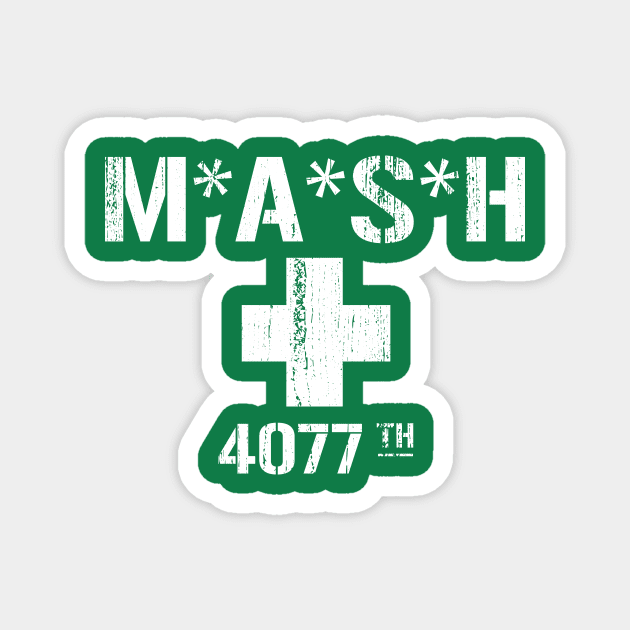 Mash white cross 4077th Magnet by anupasi