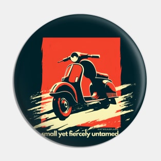 Vintage retro scooter Pin