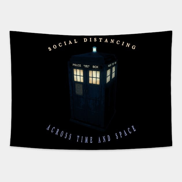 Social Distancing Across Time And Space Tapestry by Gallifrey1995