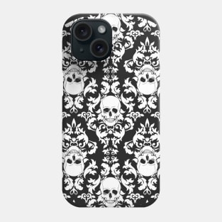 Skull Damask Pattern Phone Case