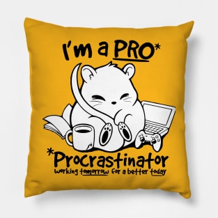 Procrastinator Pillow