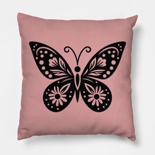 Floral Butterfly Pillow