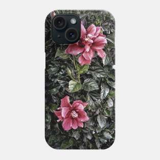 Frosted Hibiscus Phone Case