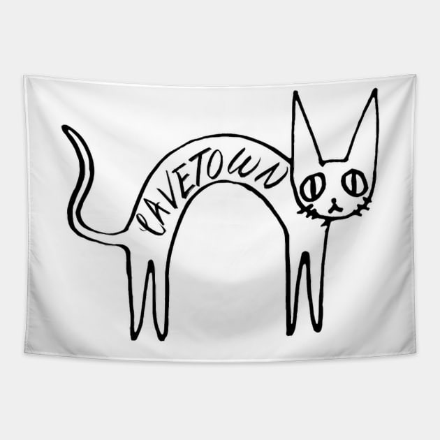 Cavetown Cat Tapestry by Pancake Cat