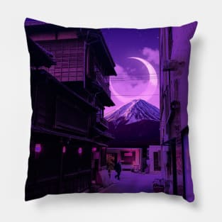 Enchanted town 3 Pillow