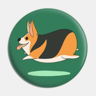 Jumping Corgi Pin