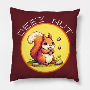 DEEZ NUT pixels Pillow