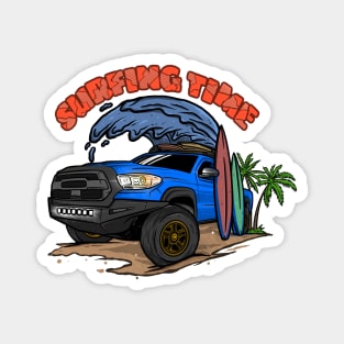 4Runner Toyota Surfing Time Holiday - Blue Magnet