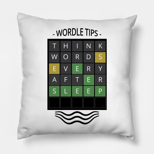 Wordle Game - Wordle Pillow by tatzkirosales-shirt-store