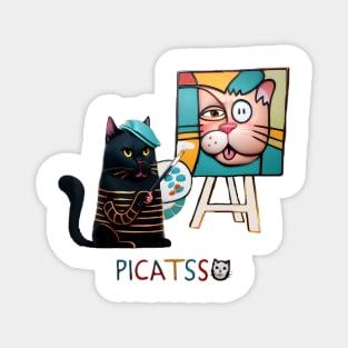 Picatsso Cat Funny Magnet