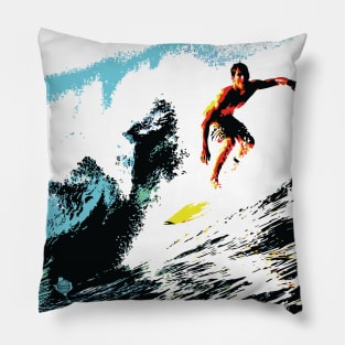 Texas Style Lone Surfer Pillow