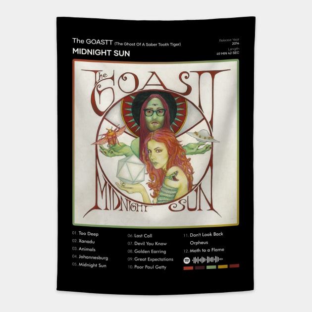 The GOASTT - Midnight Sun Tracklist Album Tapestry by 80sRetro