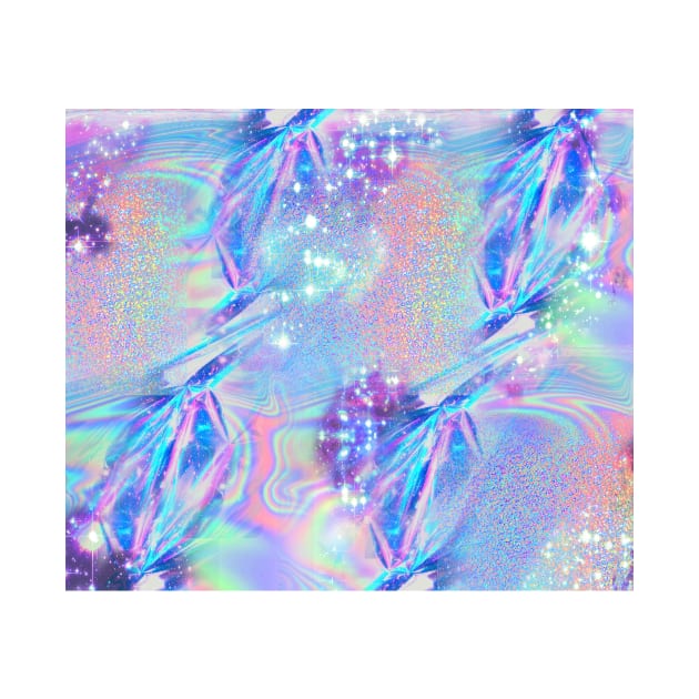 Sparkly Rainbow Holographic Pattern by saradaboru