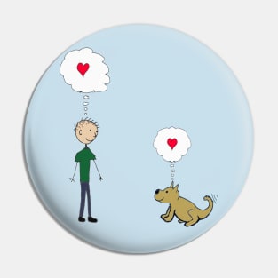 DOG LOVE Pin