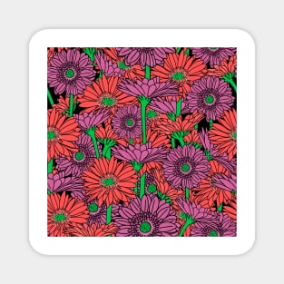 Bright Gerbera Daisies Magnet