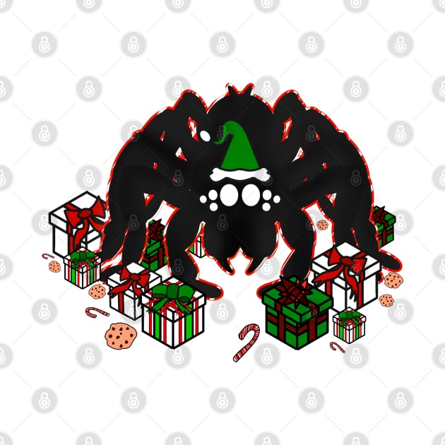 Santa Spider w/ Presents (Red Peppermint 2) by IgorAndMore