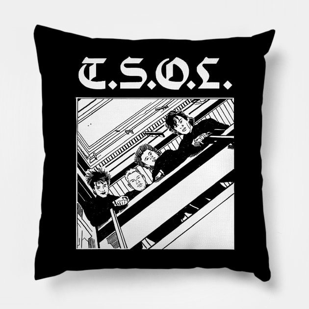 T.S.O.L. Pillow by CosmicAngerDesign