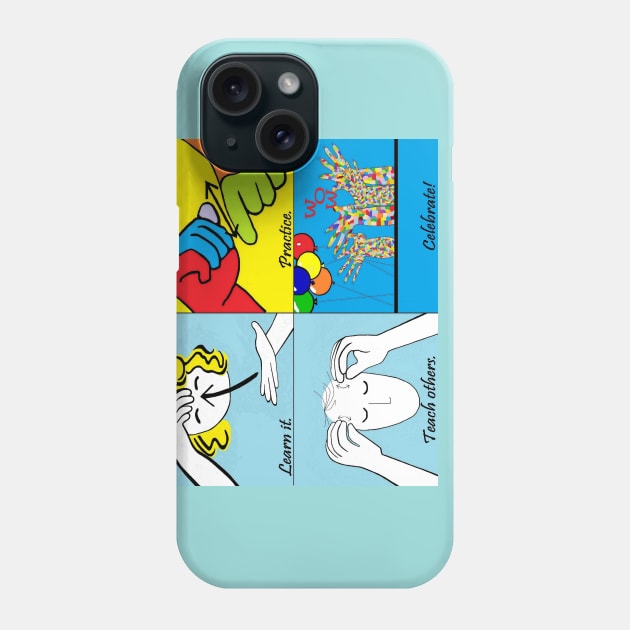 ASL Four Steps to Success Phone Case by EloiseART