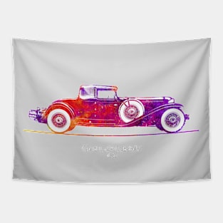 Cord L-29 Cabriolet 1931 - Colorful Watercolor Tapestry