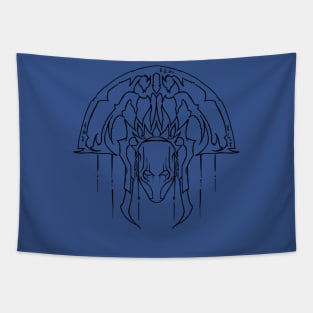 Warrior head dress Tapestry