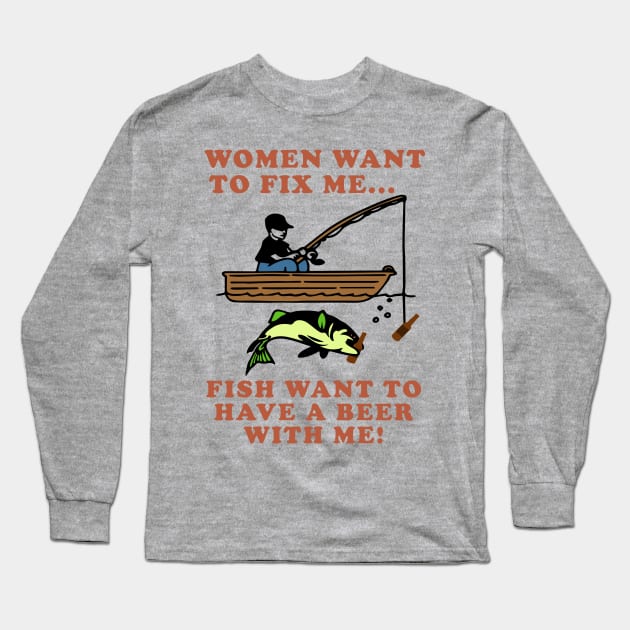 Womens Women's Fishing Shirt Apparel Here Fishy Fishy Funny Fishing Premium  T-Shirt